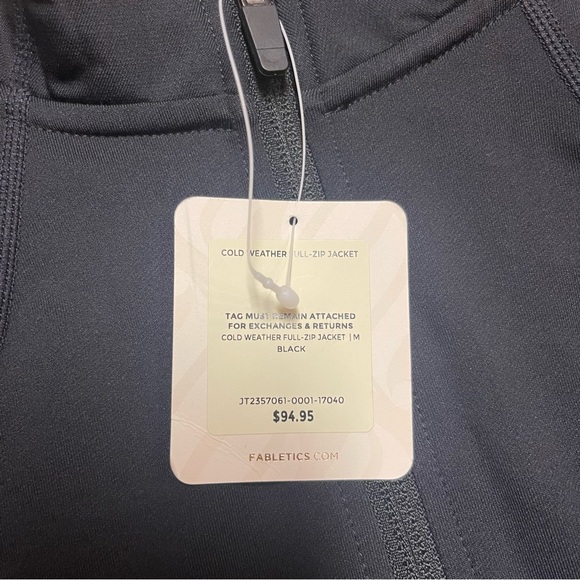 Women's Black Jacket Fabletics - Picture 2 of 4